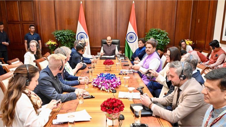 World News | LS Speaker Om Birla Meets EU Parliament Delegation, Highlights India-EU Strategic Partnership