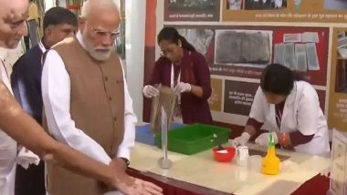 India News | Gujarat: PM Modi Inaugurates Samrat Samprati Museum at Koba Tirth on the Occasion of Mahavir Jayanti