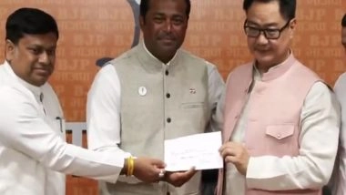 India News | From TMC to BJP: Tennis Legend Leander Paes Begins New Political Innings Ahead of Upcoming Polls