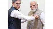 India News | PM Modi Honoured with Merchant Navy Miniature Flag Ahead of National Maritime Day