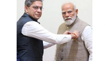 India News | PM Modi Honoured with Merchant Navy Miniature Flag Ahead of National Maritime Day