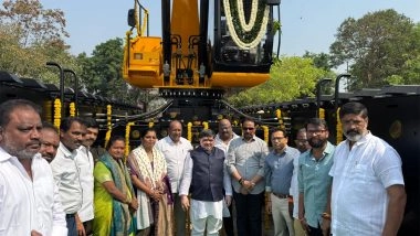 Business News | Autocracy Machinery Deploys Amphibious Excavator for Hussain Sagar Rejuvenation in Hyderabad