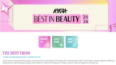 Business News | Nykaa is Back with the Third Edition of the Best in Beauty Awards - Vote for Your Favourites Now!