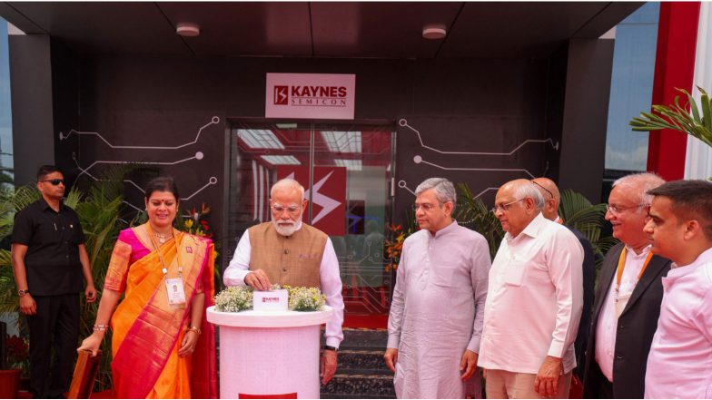 India News | PM Modi Unveils India's Semiconductor Future, Charts Gujarat Development Path in One-day Blitz Visit