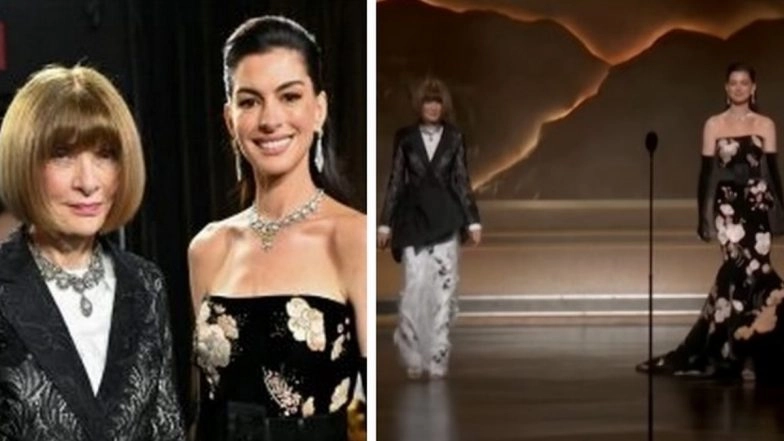 Oscars 2026: Anna Wintour and Anne Hathaway's Iconic ‘The Devil Wears Prada’ Moments Onstage (Watch Video)