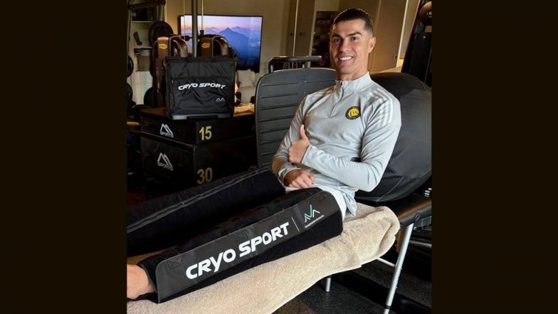 Cristiano Ronaldo Injury Update: Al-Nassr and Portugal Star Shares Recovery Picture From Madrid, Says ‘Let’s Go, Al Nassr!’