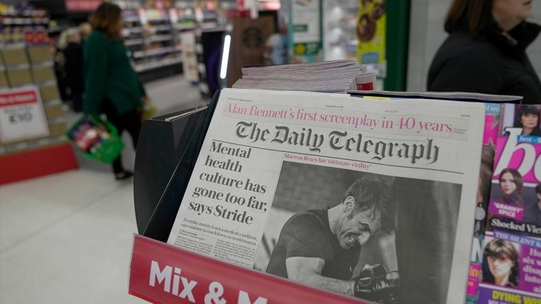 German Media Group Axel Springer To Buy UK&rsquo;s Daily Telegraph for USD 766 Million