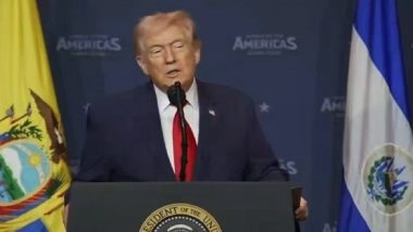 Donald Trump Claims US Forces ‘Knocked Out’ 42 Iranian Navy Ships in Ongoing Conflict (Watch Video)