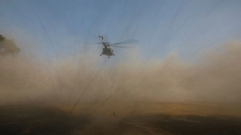 Helicopter Crash in Nepal: Air Dynasty Chopper Crashes During Landing in Khotang, One Injured (Watch Video)