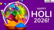 Happy Holi 2026 Greetings, Chhoti Holi Messages, Quotes and HD Wallpapers To Share