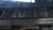 Indore Fire: 7 Killed as Gas Cylinder Blasts Rock 3-Storey Building in Brijeshwari Annexe After EV Charging Explosion (Watch Video)