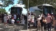 Iranian Women&rsquo;s Football Team Bus Confronted by Protesters in Australia After 5 Players Granted Asylum (Watch Video)