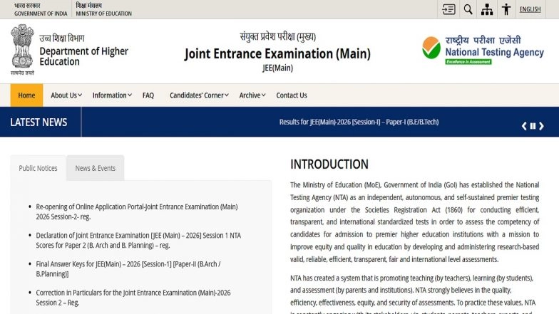 NTA JEE Main Session 2 City Intimation Slip 2026 at jeemain.nta.nic.in: How To Check and Download