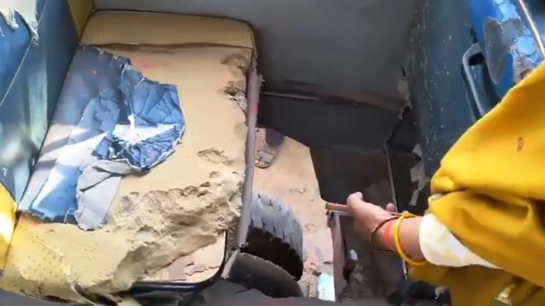 Kasganj School Bus Tragedy: 6-Year-Old Girl Dies After Falling Through Broken Floor of School Bus in Uttar Pradesh, Driver Detained