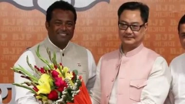 Leander Paes, Indian Tennis Great, Joins BJP Ahead of West Bengal Assembly Elections 2026, Says ‘Big Opportunity To Serve Youth’ (Watch Videos)