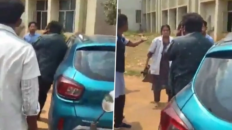 Bengaluru Shocker: Medical College Professor Assaulted After Allegedly Proposing to Female Student in Classroom During Lecture (Watch Videos)