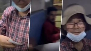 RPF Cop Steps In After Korean Traveller With Confirmed Ticket Is Forced To Stand in Muzaffarpur-Delhi Train, Video Surfaces