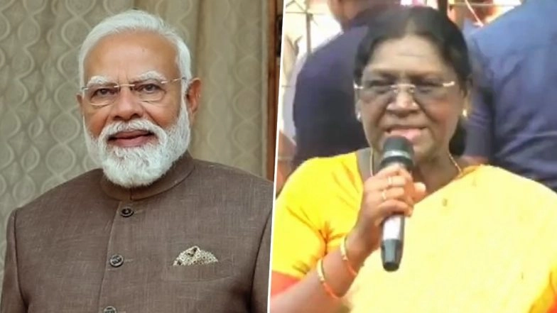 &lsquo;Shameful and Unprecedented&rsquo;: PM Narendra Modi Slams Mamata Banerjee-Led West Bengal Government for &lsquo;Insulting Tribal President&rsquo; (Watch Video)