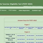 PSTET 2026 Provisional Answer Key Released at pstet2025.org