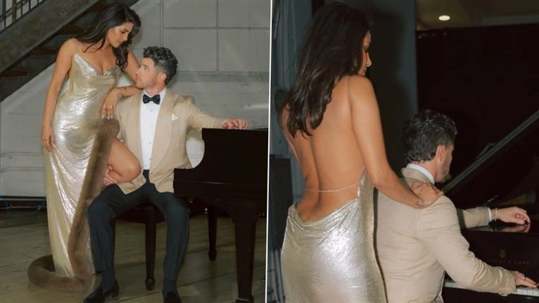 Oscars 2026 After-Party: Priyanka Chopra Dazzles in Backless Sequined Dress, Nick Jonas Calls Her ‘Icon’ (Pics and Video)