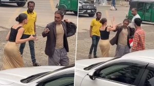 social-viral-Monika Kabir Viral Video: Russian Model Defends Beating Elderly Man for ‘Groping’ Her in Bangladesh