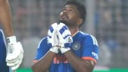 Sanju Samson Does Cross Sign Celebration After Hitting Winning Runs As India Qualify for T20 World Cup 2026 Semi-Final (Watch Video)