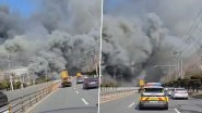 South Korea Fire: At Least 55 Injured and 14 Missing After Massive Blaze Erupts at Manufacturing Facility in Daejeon, Videos Surface