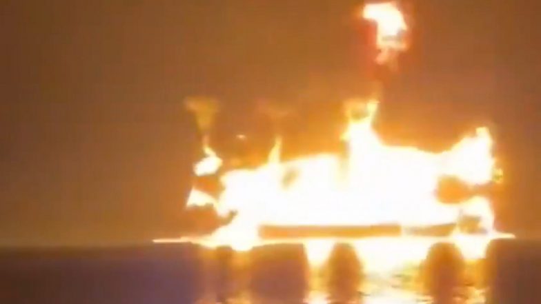 Indian Sailor Killed in Iran Attack on US-Owned Oil Tanker 'Safesea Vishnu' Near Basra in Iraq, 15 Crew Members Evacuated Safely (Watch Video)
