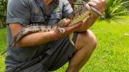 Crocodile Caught in an Australian Creek Far from Its Tropical Habitat