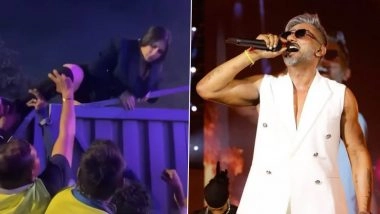 Yo Yo Honey Singh Mumbai Concert: Female Fan Tries To Jump Over Gate, Clashes With Security Amid Management Chaos (Watch Video)