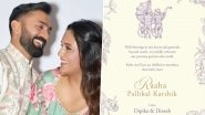 Dinesh Karthik and Dipika Pallikal Announce Birth of Daughter, Raaha