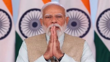 PM Narendra Modi Lays Foundation Stone for Kota Airport in Rajasthan, Calls It ‘A Day of New Hope and Achievement’ (Watch Video)