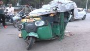 Gwalior Road Accident: 5 Killed, Several Injured As Speeding Car Collides With Auto-Rickshaw Near Jain Temple in Madhya Pradesh