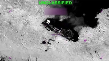 US-Iran War: CENTCOM Releases Airstrike Footage on Iranian Navy, Says Era of Threats to Shipping ‘Over’ (Watch Video)