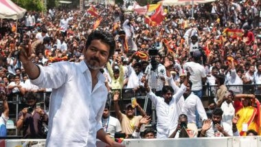 TVK Chief Vijay Files Nomination From Perambur for Tamil Nadu Assembly Elections 2026, Conducts Roadshow (See Pics)