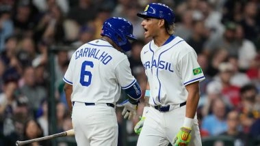 Manny Ramirez Watches Son Lucas Homer Twice for Brazil Against US in WBC