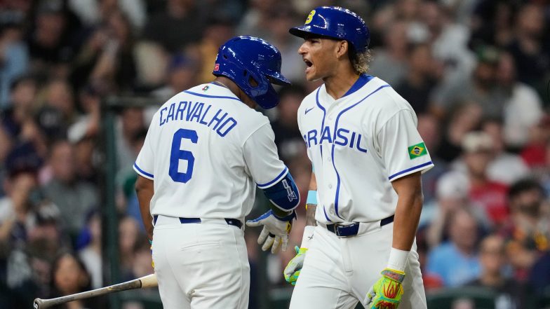 Manny Ramirez Watches Son Lucas Homer Twice for Brazil Against US in WBC