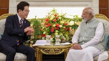 PM Narendra Modi Welcomes South Korean President Lee Jae Myung, Highlights Shared Indo-Pacific Vision and Trade Push (See Pics)