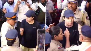 Mumbai Woman Lashes Out at Minister Girish Mahajan Over Traffic Disruption Due To BJP Rally; Video Goes Viral