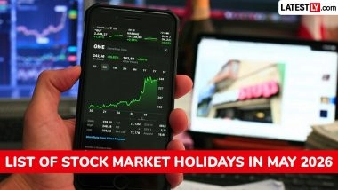 Stock Market Holidays in May 2026: Full List of BSE and NSE Holiday Dates