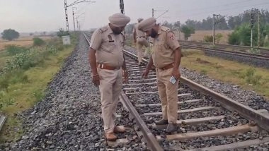 Punjab Blast: Man Killed in Explosion While Allegedly Planting Bomb on Delhi-Rajpura Railway Track in Patiala (Watch Video)