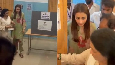 TN Assembly Elections 2026: Trisha Krishnan Casts Her Vote in Chennai Amid Thalapathy Vijay Affair Rumours (Watch Video)