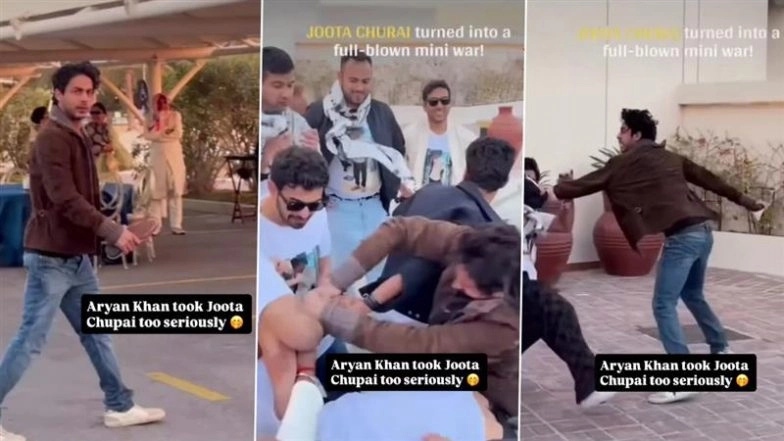 Aryan Khan Is a Pro at Joota Churai Rasam and THIS Viral Video From Filmmaker’s BFF’s Wedding Is Proof – WATCH
