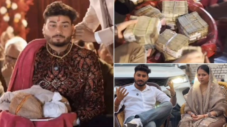 Arun Panwar Wedding Viral Video: YouTuber Responds to INR 71 Lakh Gift, Says &lsquo;Not Big Amount&rsquo; for Wife&rsquo;s Family (Watch Video)