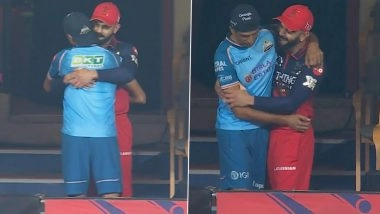 Former Teammates Virat Kohli, Ashish Nehra Share Heartwarming Moment Ahead of RCB vs GT IPL 2026 (Watch Video)