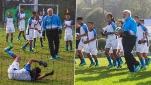 sports-'Nothing Like Playing Football With Young Friends': PM Narendra Modi Shares Glimpse of ‘Lovely Gangtok Morning’ (See Pics)