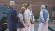 Rare Interaction Between PM Narendra Modi and Rahul Gandhi in Parliament Goes Viral (Watch Video)