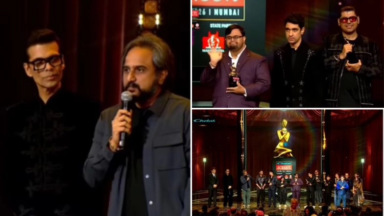 Screen Awards 2026: &lsquo;Sitaare Zameen Par&rsquo; Wins Cinema of Courage Honour, Director RS Prasanna Thanks Aamir Khan in Acceptance Speech (Watch Video)