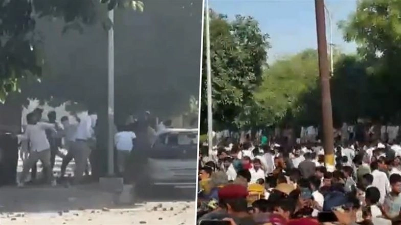 Noida Workers' Protest Turns Violent Over Wage Demands, Police Use Tear Gas in Phase 2 Clash