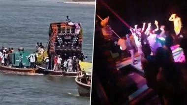 Varanasi Boat Party Viral Videos: Men Seen Drinking, Dancing to DJ Songs on Boats on River Ganga; Probe Launched